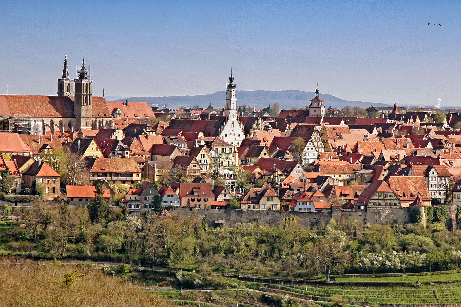 rothenburg blick auf rothenburg